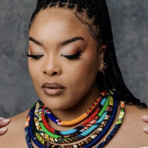 Layered necklace for women with colorful beads and intricate design