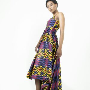 Kente-Inspired Maxi Dress