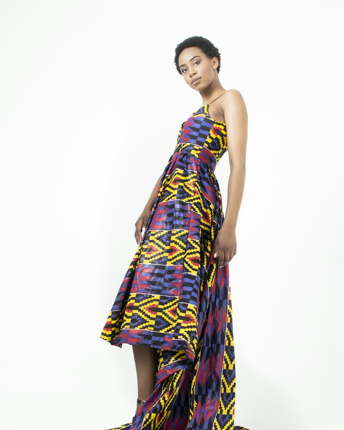 Kente-Inspired Maxi Dress